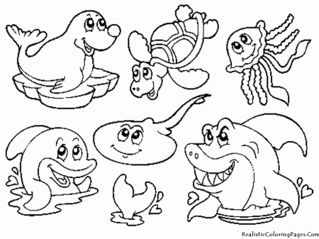 Sea Animals Coloring Pages (19 Pictures) - Colorine.net | 9877