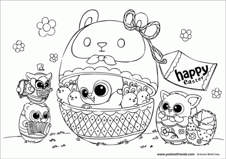 yoohoo and friends colouring pages
