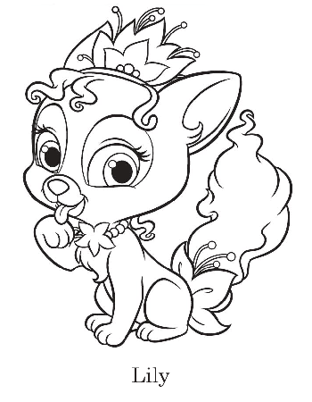 Palace Pets Coloring Pages