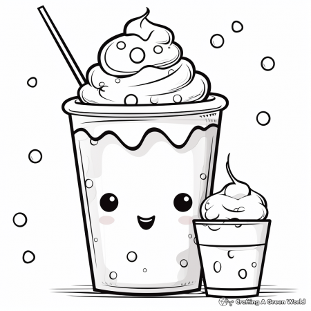 Cute Bubble Tea Coloring Pages - Free ...