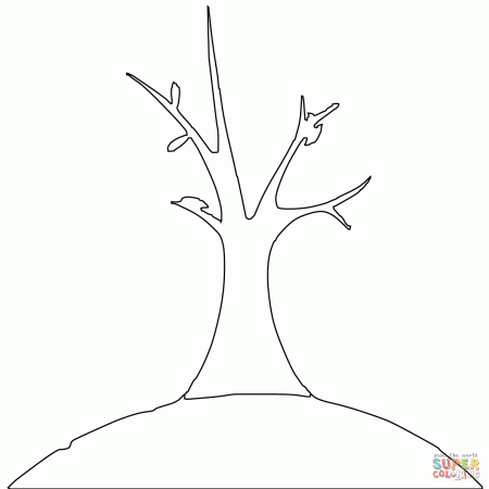 Dead Tree coloring page | Free Printable Coloring Pages