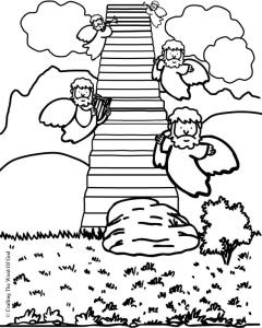 Jacobs Ladder- Coloring Page « Crafting ...craftingthewordofgod.com