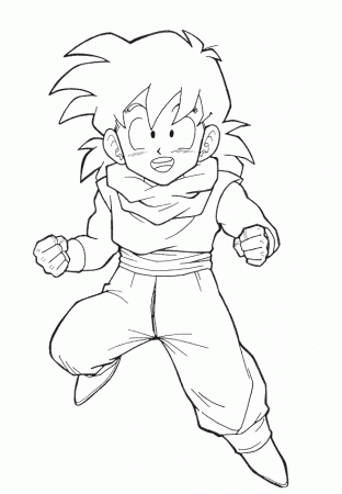Printable Goku Coloring Pages | Coloring Me