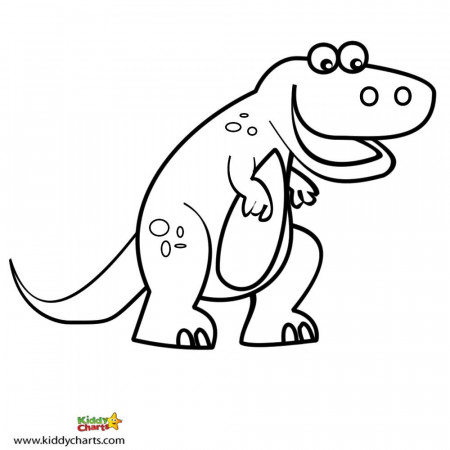 Friendly Tyrannosaurus Rex Coloring Page – IMMV VISUALDNSNET