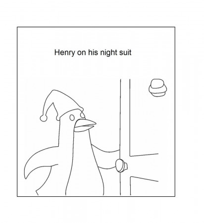 Henry in night suit Coloring printable page
