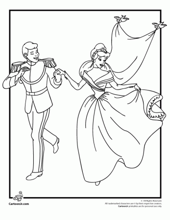 Cinderella Coloring Pages Free for Kids | Cartoon Jr.