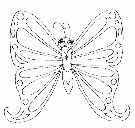FREE Butterfly Coloring Pages: Lovely Lady Butterfly