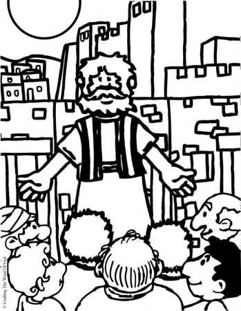 Peters First Sermon- Coloring Page « Crafting The Word Of God
