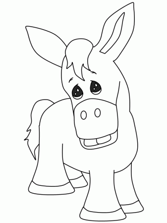Donkey9 Animals Coloring Pages & Coloring Book