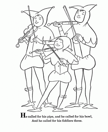 King cole Colouring Pages
