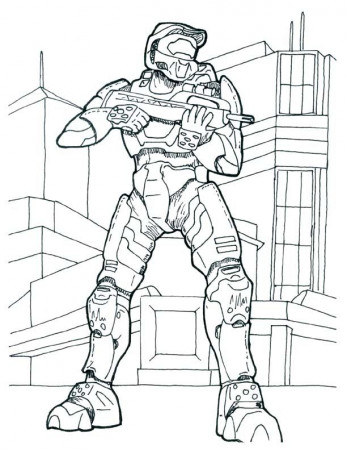 halo 4 odst Colouring Pages (page 3)