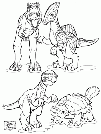 Realistic Dinosaurs Coloring Pages Images & Pictures - Becuo