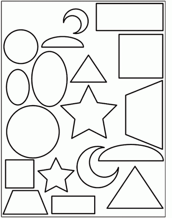 Free Printable Shapes Coloring Pages For Kids