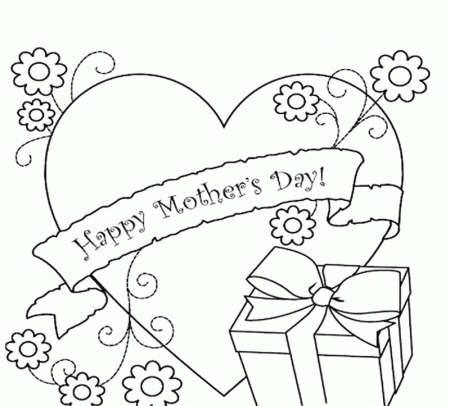 Mother's Day Greeting Free Coloring Pages For Kids - Mothers day 