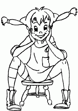 Pippi Longstocking Coloring Pages | Cartoon Coloring Pages | Kids 
