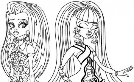 Printable Coloring Pages Cartoon Monster High Frankie Stein For 