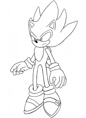 Super Sonic Coloring Pages | Coloring Sheets