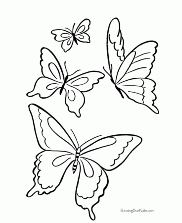 k butterfly Colouring Pages (page 3)