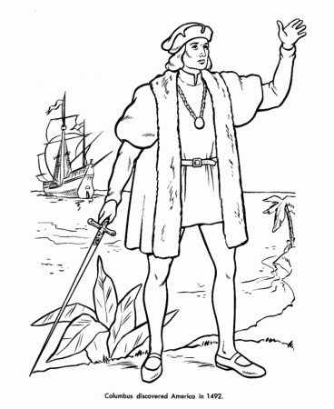 discovery of america coloring pages | Coloring Pages For Kids