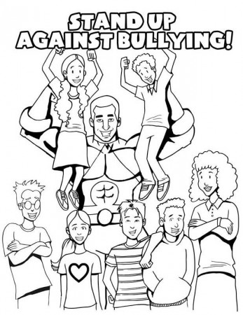 girls bully Colouring Pages