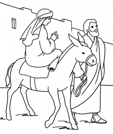 Mary, joseph Colouring Pages (page 2)