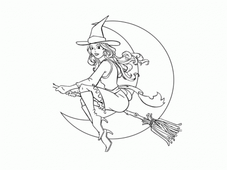 Fairy Moon Halloween Coloring Pages Coloring Pages To Print 88873 