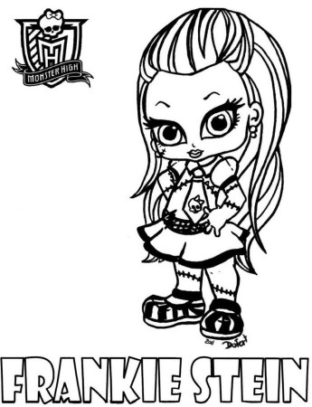 Monster High Coloring Pages Frankie - Superheroes Coloring Pages 