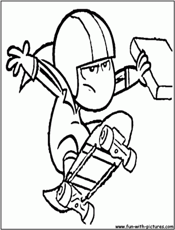 Taz Coloring Page Dinokids 203748 Kick Buttowski Coloring Pages To 
