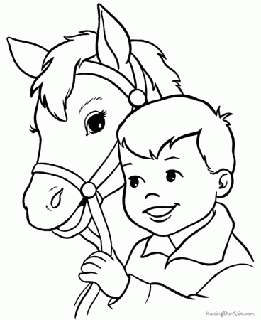 Unicorn Horse With Rainbow Coloring Page For Kids - Rainbow 