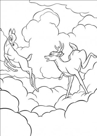 Bambi Coloring Page 1082 « Coloring Page Picture