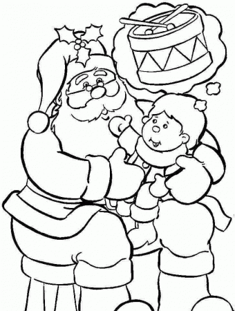 Coloring Sheets Christmas Present Printable For Kindergarten #