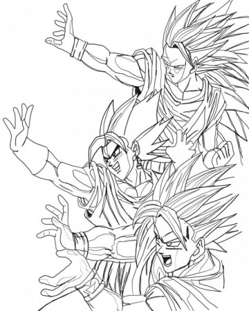 Dragon Ball Z Gogeta Coloring Pages Picture | 99coloring.com
