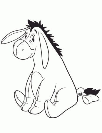 EEYORE Colouring Pages