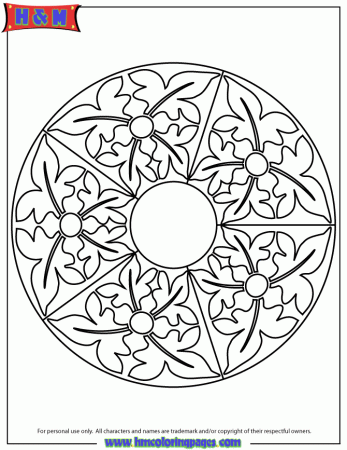 Abstract Mandala Pattern Coloring Page | Free Printable Coloring Pages