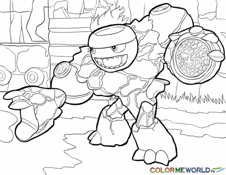 Skylanders Chill Coloring Page Chill Free Color Page Download 