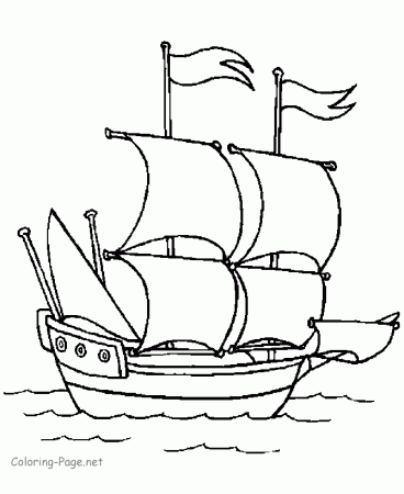 Boat - Coloring Pages for Kids and for Adults