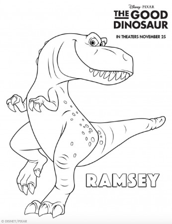The Good Dinosaur Coloring Pages | Simply Being Mommy