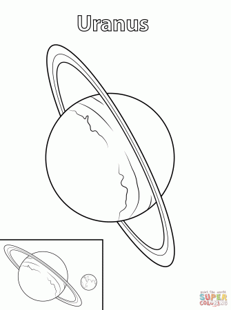 Uranus Planet coloring page | Free Printable Coloring Pages