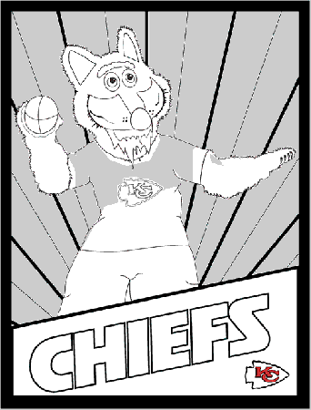 KC Chiefs | Chiefs mascot, Coloring pages, Coloring books