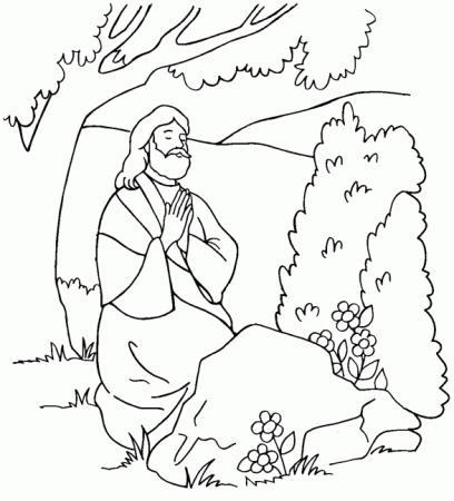 Jesus Prays for His Disciples Coloring Page | Sermons4K...