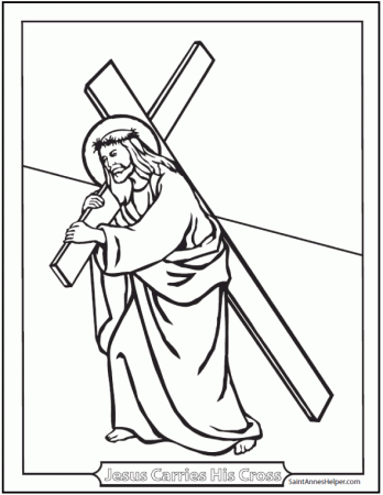 Good Friday Coloring Pages ❤+❤ For God So Loved The World