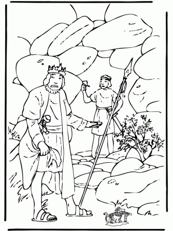 King Saul And David Coloring Page