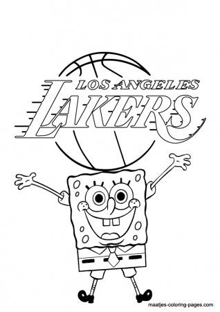 LA Lakers Coloring Page