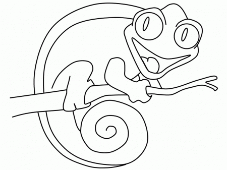 colouring page cameleon coloring chameleon « Coloring Pages for ...