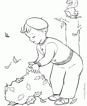 Tree Leaf Coloring Pages!