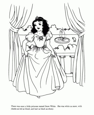 Snow White and the Seven Dwarfs fairy tale coloring pages ...