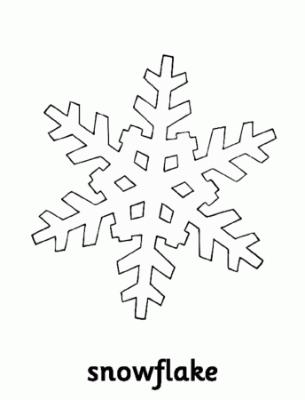 Kids Snowflake Coloring Pages | Winter Coloring pages of ...
