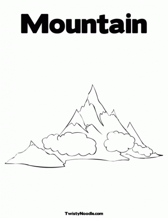 MOUNTAINS COLORING PAGES Â« ONLINE COLORING