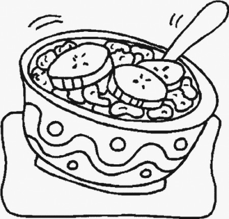 Food - CEREAL - Coloring Pages