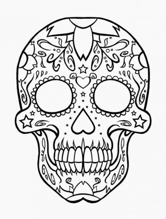 Easy Way to Color Skull Coloring Pages - Toyolaenergy.com